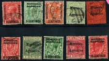 Great Britain Offices - Morocco Agencies Overprints - Used Stamps
