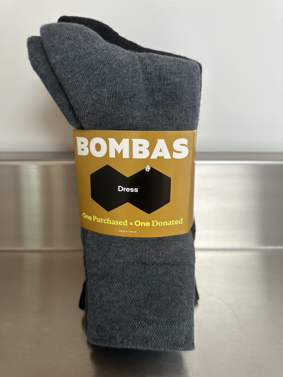 Bombas Mens 4 Pack Dress Midweight Calf /Crew Socks Medium US 6-9