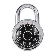 Padlock Digit Combination Code Lock Safe Round Dial Number Luggage Su SET