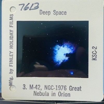 Vintage 35mm Slide Deep Space M-42 NGC-1976 Orion Nebula Finley Holiday