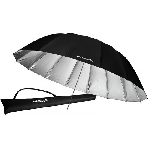 Westcott Silver Bounce Parabolic Standard Umbrella 7 in NICE