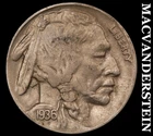 1936 Buffalo Nickel-Extra Fine+ Scarce Better Date No Reserve #i2770