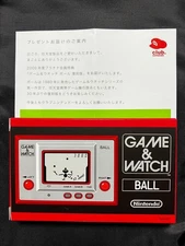 Game & Watch Ball LCD Handheld Red Grey CIB Japanese Import Retro