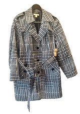 Coldwater Creek Windsor Plaid Trench Coat Preppy Chic Old Money Y2K size 1x