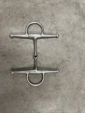 Medium Weight Full Cheek Eggbutt Snaffle Bit 5” 