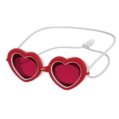 Kids' Sunny Vibes Heart Swim Goggles - High Risk Red/Punch