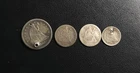 Coin liquidation Lot of 4-1854-1891 Seated Liberty Quarter , Dimes , Half Dime