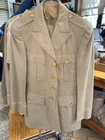 US Army Officer Khaki  Summer Uniform Jacket and Pants Military WW2  Vietnam Era