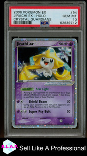 JIRACHI EX HOLO CRYSTAL GUARDIANS POKEMON EX CRYSTAL GUARDIANS 2006 94 PSA 10