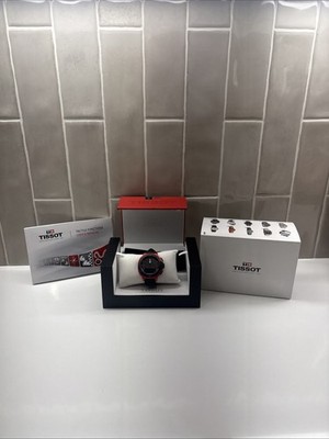 RARE NEW Tissot Multi-function Watch T-RACE TOUCH Red ALMINIUM Box & Papers