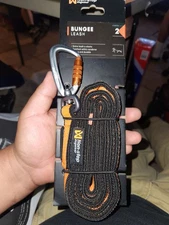 Non-stop Dogwear Bungee Leash Black/Orange, 2.0M/23mm