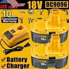 PACK 18V For Dewalt 18 VOLT DC9096 DC9098 Ni-MH Battery DC9096-2 NEW Replacement