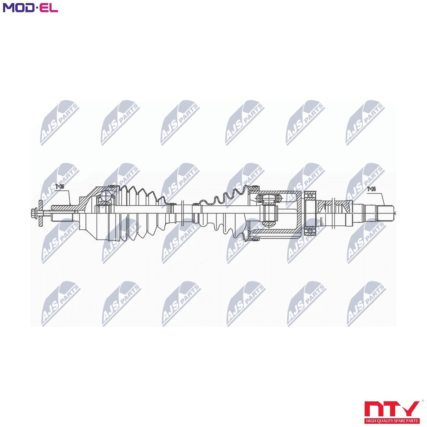 Driveshaft Front Axle Right Automatic Transmission NPW-VV-138 NTY for VOLVO V50 - Image 7