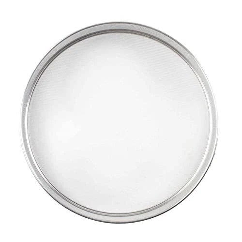 Tablecraft 11059 Round Fine Mesh Sieve Strainer, 10-inch Diameter, Stainless