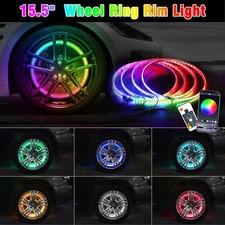 4x 15.5 Rgb Wheel Ring Lights Led Light For Truck Car Rim Lights Bluetooth App 4x 15.5 Rgb Wheel Ring Lights Led Light For Truck Car Rim Lights Bluetooth App