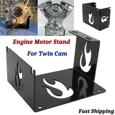 Heavy-Duty Steel Motor Engine Stand For Harley Twin Cam "A" 1999-2016 Flame Logo