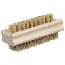 Konex Non-Slip Wooden Two-Sided Nail Brush for Cleaning Fingernails - Nail Sc...
