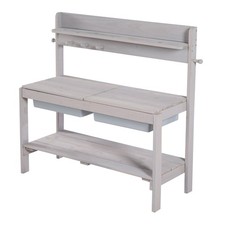 B-Ware Kinder Outdoor+ Gartenk&uuml;che Fun Holz Matschk&uuml;che abnehmbarer Abdeckung