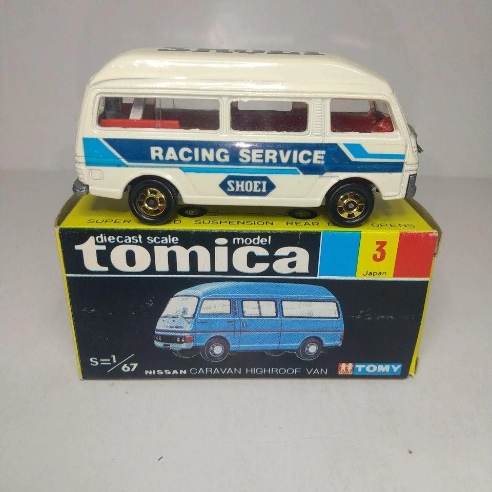 TOMY Tomica Nissan Caravan High Roof Van Figure Black Box Made in Japan - Image 2 of 4