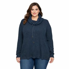 Ralph Lauren Black Cowl Neck Thermal Top XL Warm Comfortable Basic Classic Fall