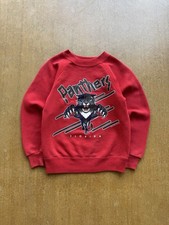 VTG 90s Panthers Florida Hockey Team NHL Res Raglan Crewneck Sweater Kids 6-8 Y