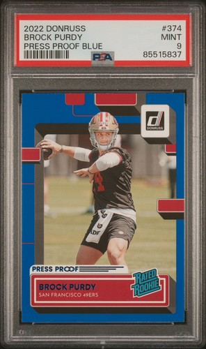 2022 Brock Purdy [Press Proof Blue] #374