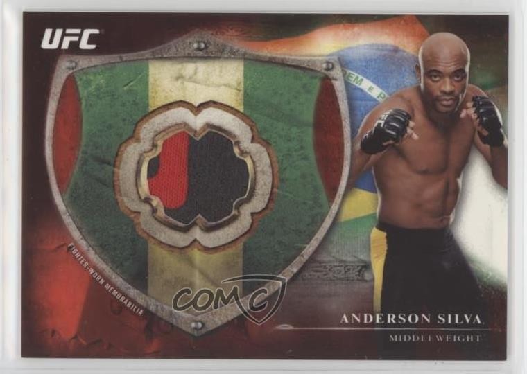 Anderson Silva #BFR-AS Ufc Cards 2014 Topps UFC Bloodlines Fighter Relics trading card — raw and PSA graded price guide