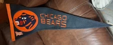 CHICAGO BEARS NFL Winning Streak Embroidered Throwback Wool Pennant