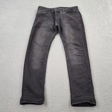 Revelation Denim Dosis Jeans Mens 32 Black Straight Denim meas 34x28