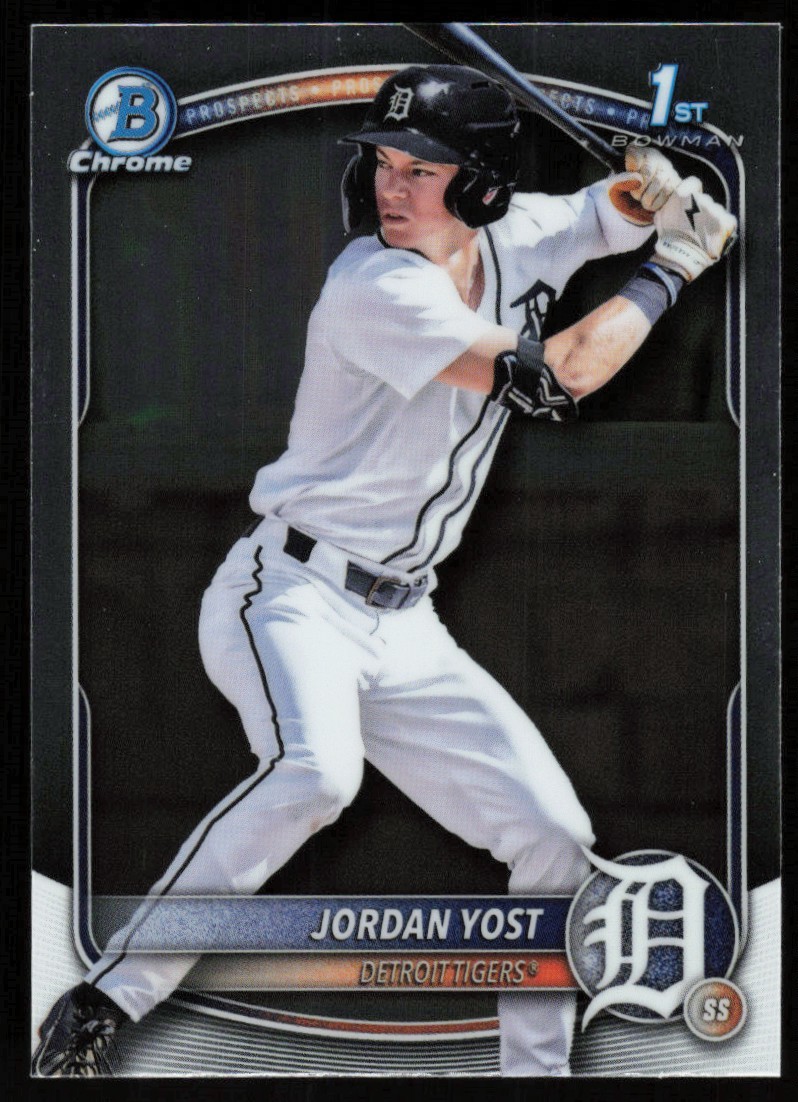 2025 Bowman Draft Chrome 1st Jordan Yost RC Detroit Tigers #BDC-162