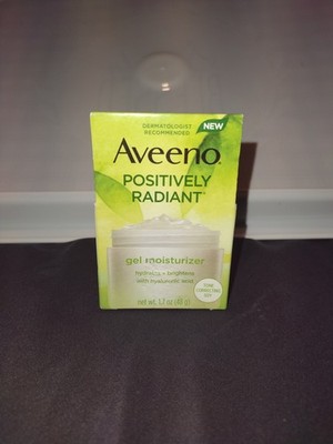 Aveeno Positively Radiant Gel Moisturizer w/Hyaluronic Acid 1.7oz Gentle On Skin