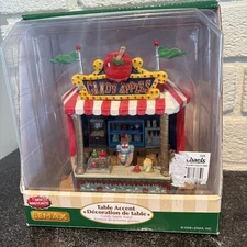 LEMAX Village Collection CANDY APPLE STAND Carnival #83677 2008 Retired