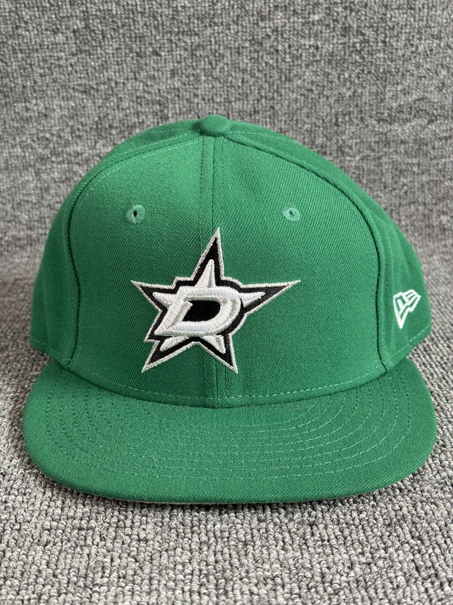 New Era Dallas Stars 59FIFTY Fitted Hat Green NHL Cap Size 7 1/8