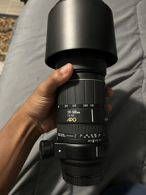 Vintage Sigma 170-500mm APO 1:5-6.3 Lens