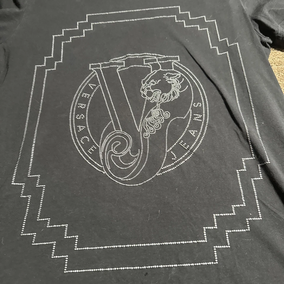 Camiseta Versace Jeans Hombre Media Manga Talla M Negra Foto 2 de 4