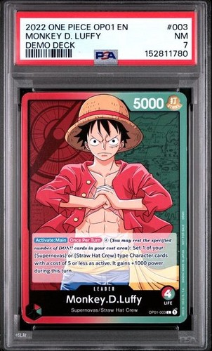 Monkey.D.Luffy graded PSA 7 for sale on eBay