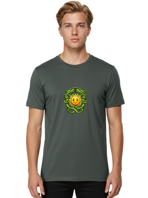 Smiling-Sun-4 Mens Graphic Tee, 100% Cotton, Casual Summer Wear