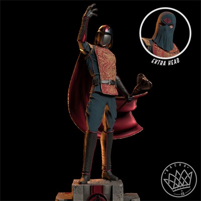 Cobra Commander 3D Printing Figure Unpainted Model GK Sculpture Blank Kit New