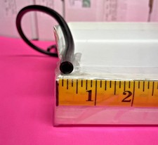 1/4 1.D X 1/16 WALL X 3/8 O.D BLACK 10 FOOT PRECUT LATEX TUBING.