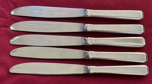 5 Sterling Silver Flatware - Towle Craftsman Regular Dinner Knife Set 5