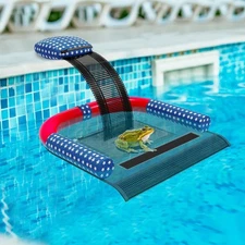 Animal Saving Escape Ramp with Pool Surface Skimmer Catcher, American Flag 