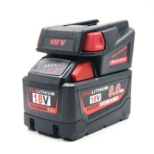 USB Phone Charger Conversion Adapter for 18V to V18 Li ion Batteries