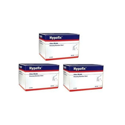 Hypafix Dressing Retention Tape 4 x 10 Yards Pack of 3 Waterproof Adhesive