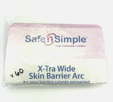 60 Safe n Simple SNS21130 X-Tra Wide Skin Barrier Arc 2” Arcs *New in Bag
