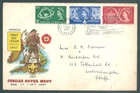 GB 1957 QE2 illustrated First Day Cover: Scouts