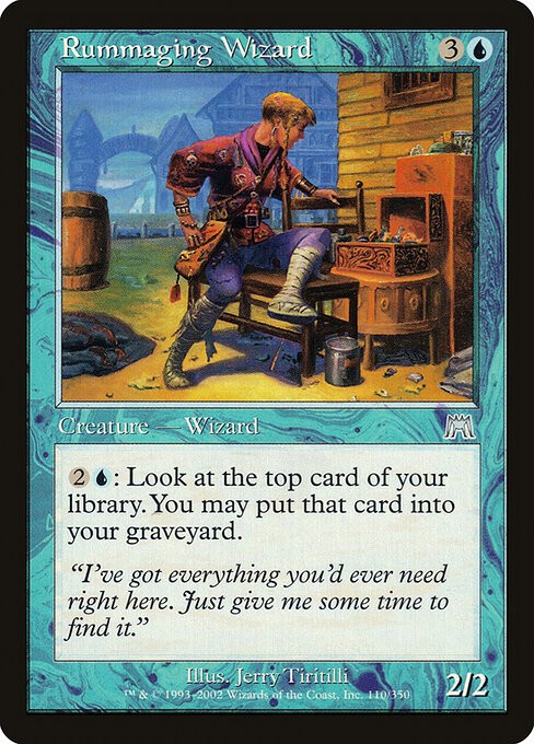 Rummaging Wizard Foil Onslaught 110 NM MTG