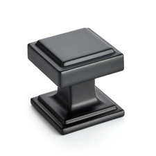 Black Cabinet Knobs 30 Pack Kitchen Cabinet Knobs Square Black Knobs for Kitc...