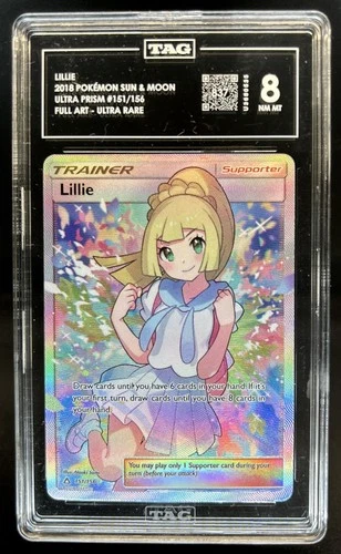 2018 Pokemon SM Ultra Prism Lillie Rare #151/156 TAG 8