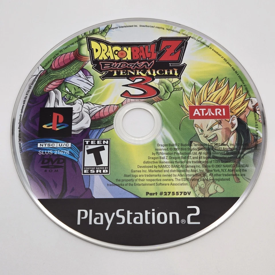 Dragon Ball Z: Budokai Tenkaichi 3 (PS2, Sony PlayStation 2, 2007)  Complete CIB - Image 4 of 4