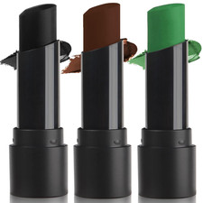 3PCS Camo Face Paint Stick,Waterproof Hunting Army Military Face Paint,Black Gre